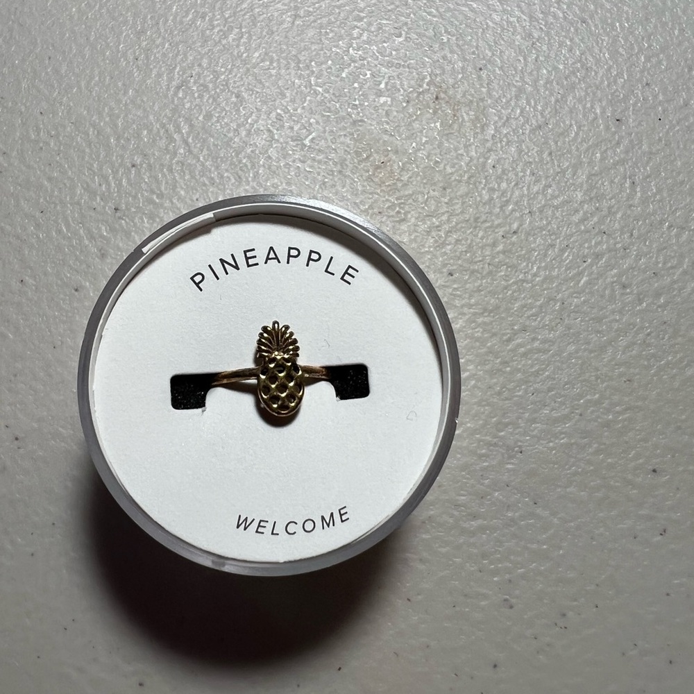 Alex and Ani Gold Pineapple Ring
